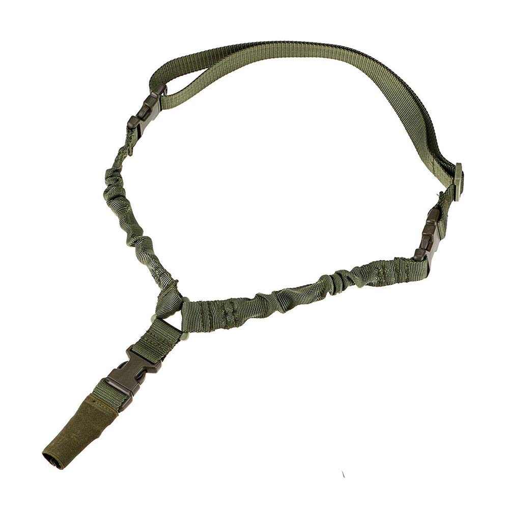 Adjustable One Point Tactical Sling Airsoft Rifle Gun Bungee Cord Sling Strap