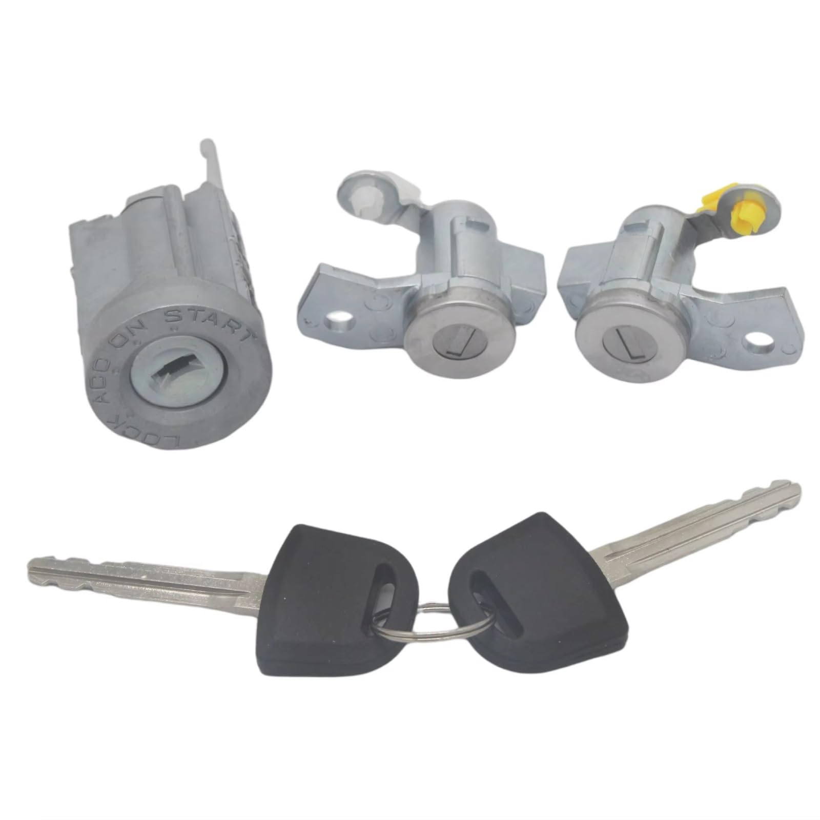 Qaliydfd One Color Ignition Lock Cylinder Compatible With Isuzu For Dmax 2003-2011 Left Right Ignition Door Lock Cylinder Key Set Al214 8973765620 8973765610