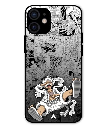 Image of Premium Anime 2 Case for iPhone 13 Mini (Glossy Finish) Soft-Touch Metal TPU Back Cover, Shockproof, Designer, Aesthetic Mobile Phone Case