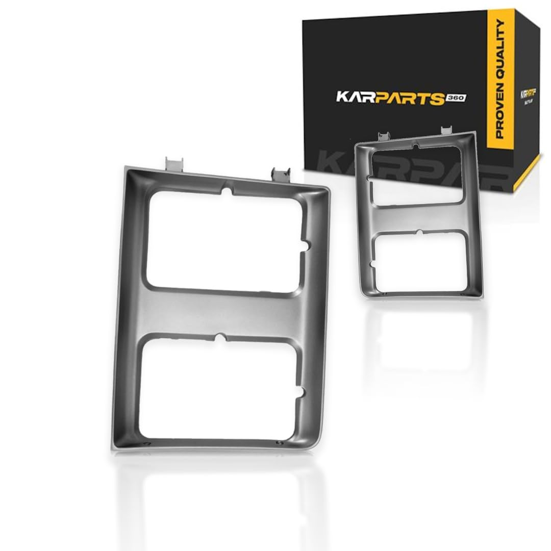 Photo 1 of For Chevy C10 / C20 Headlight Door 1985 1986 Driver and Passenger Side Pair/Set | w/Dual Headlamps | Silver | GM2512126 + GM2513126 | 15598727 + 15598728