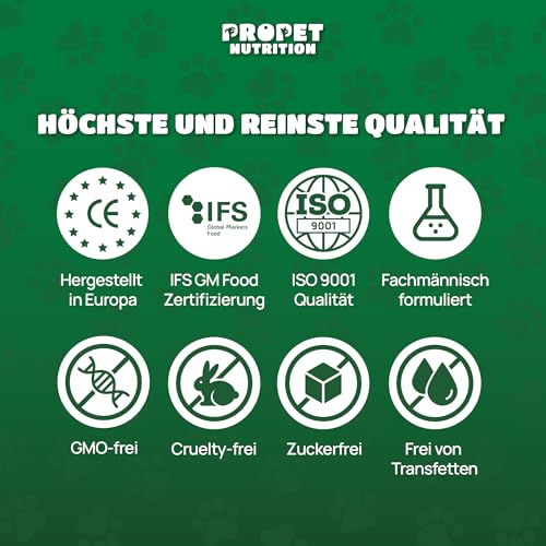 Hanföl für Hunde & Katzen. (700 Tropfen) Kaltgepresstes, reines Hanfsamenöl mit Omega 3, 6 & 9 - Zur Entspannung und für Gelenke - Hanfsamenöl für Tiere