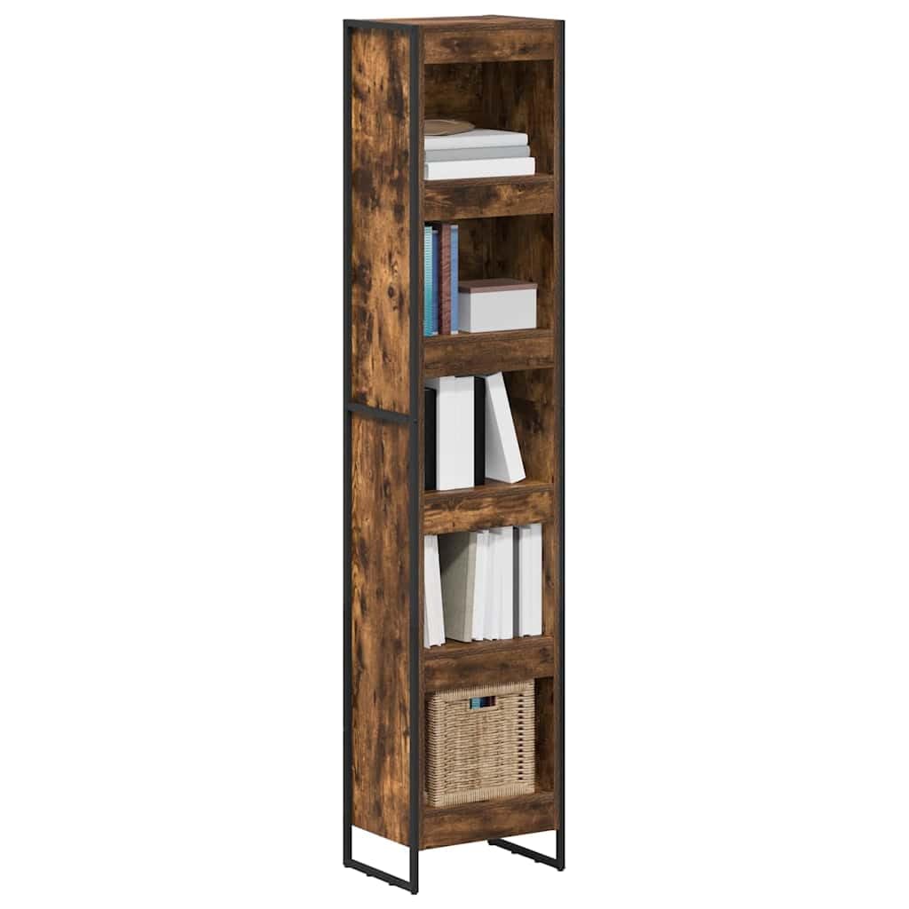Générique Bibliotheque Bois Ingenierie 40x30x189,5 cm Chene Fume