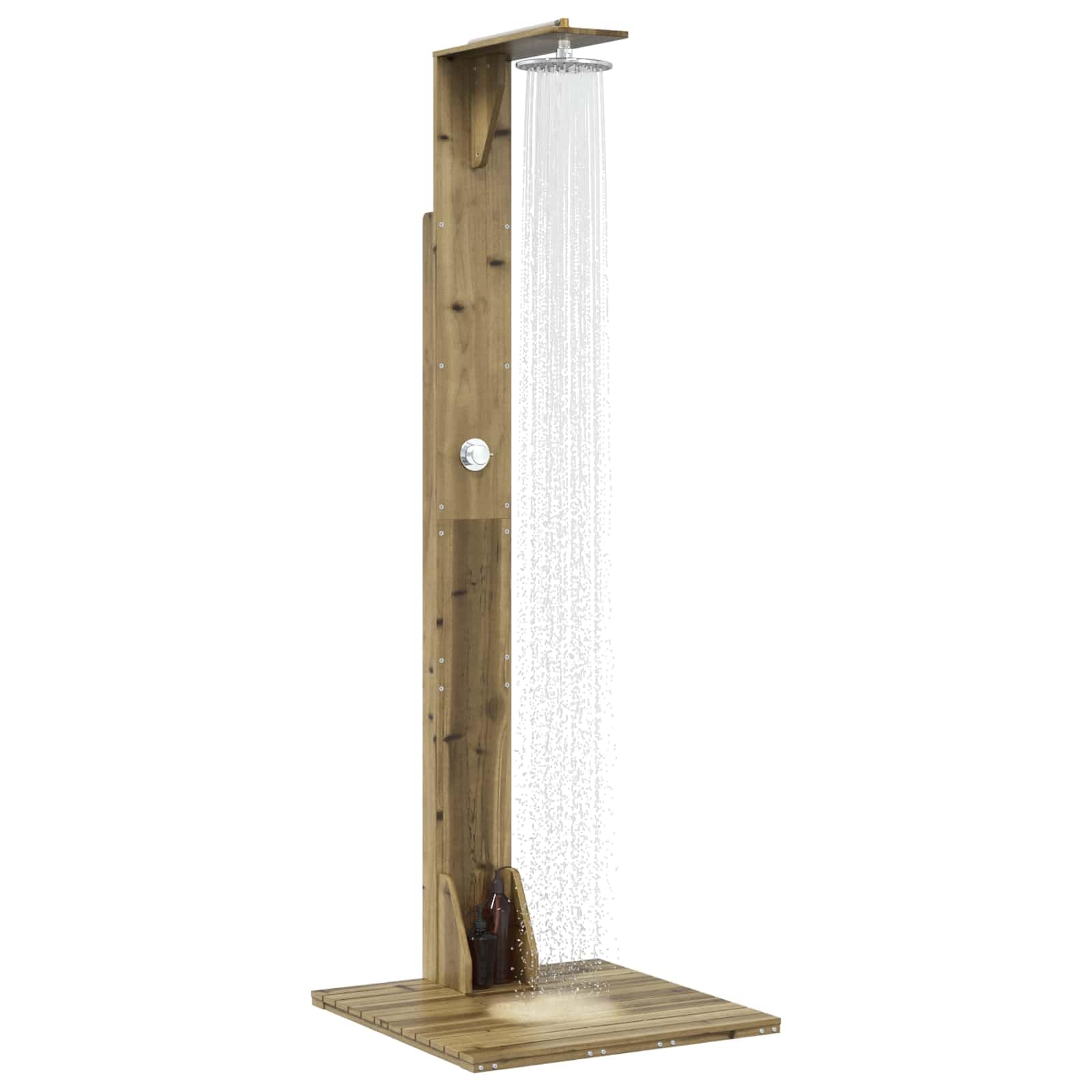 vidaXL Ducha Exterior 214,5 cm Natural