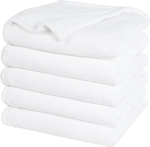 Miniatura 8 de PHF Manta de forro polar ultra suave, tamaño Queen, sin desprendimiento, sin pelusas, acogedora manta ligera de 300GSM para cama, sofá, silla, sofá,