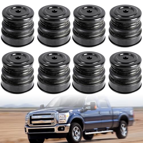 Body Mount Bushing Kit Compatible with Ford F250 F350 2008-2016 Crew Cab,Updated Silicone Cab Mounts Bushing Better Passability Bumpy Ride,Durable Components Improve Truck(Black)