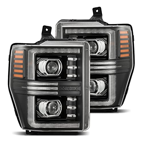 AlphaRex 880308 - PRO-Series 08-10 Super Duty/Excursion Projector Headlights - Black