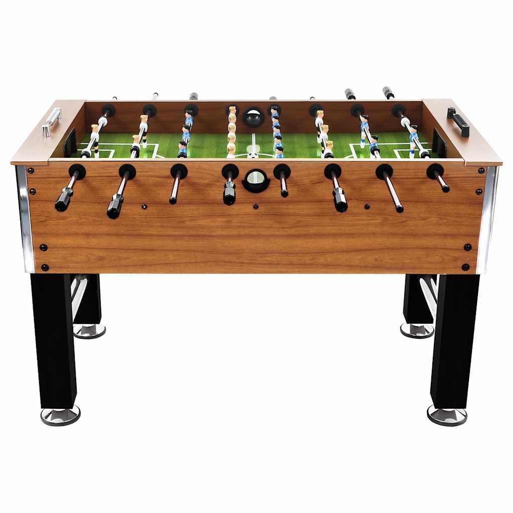 Calcetto in acciaio, 60 kg, 140 x 74,5 x 87,5 cm, nero, con 2 porte, 2 palline, bacheca, 8 aste e 22 giocatori, per feste di famiglia