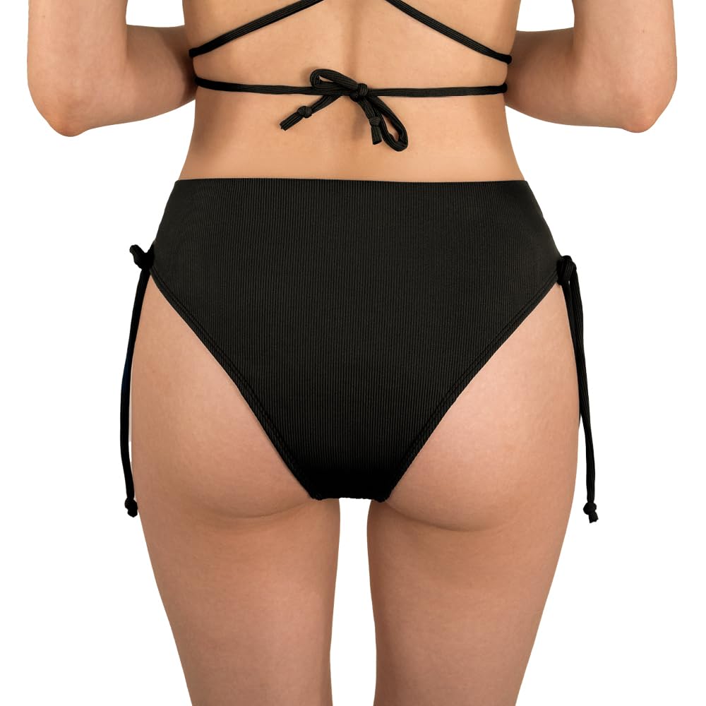 MYLILY | Braguitas menstruales Acanalado | Bikini Menstrual Mujer baño | Bikini Menstrual niña con cordón | Braguita Menstrual Mujer baño Flujo abundante