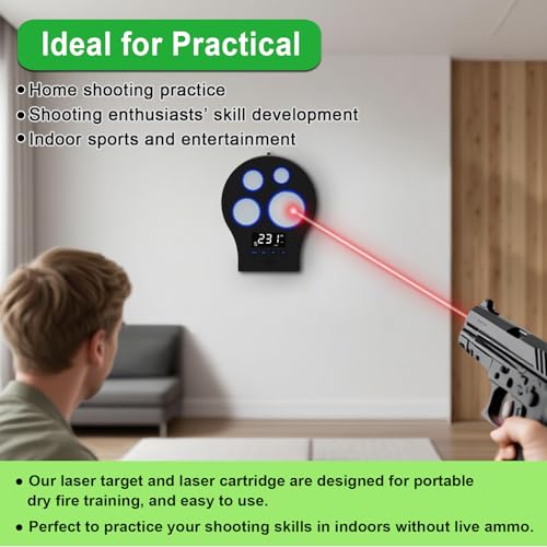 Image of 9mm /380ACP /40S&W /45ACP Dry Fire Training Cartridge Integrated Snap Cap for Dry Fire Trainer,Red Dot Beam Bullet with Double O-Ring