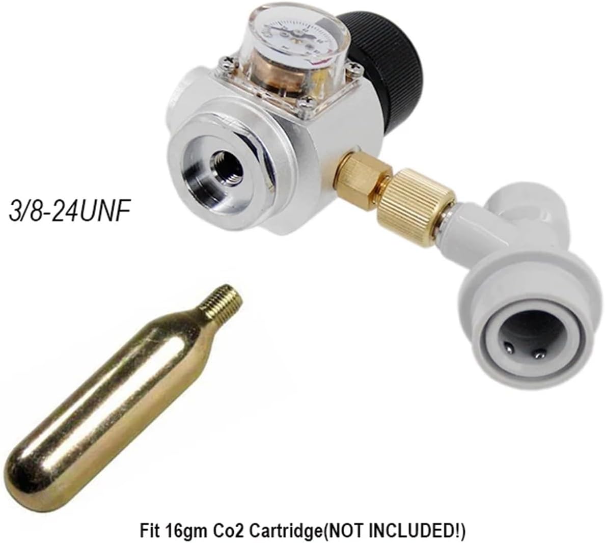 Home Brewing Homebrew Ball Lock Kegging System on US Tap Compact Co2 Regulator NO Beer Keg NO Gas Cylinder Brewing Accessories(B)