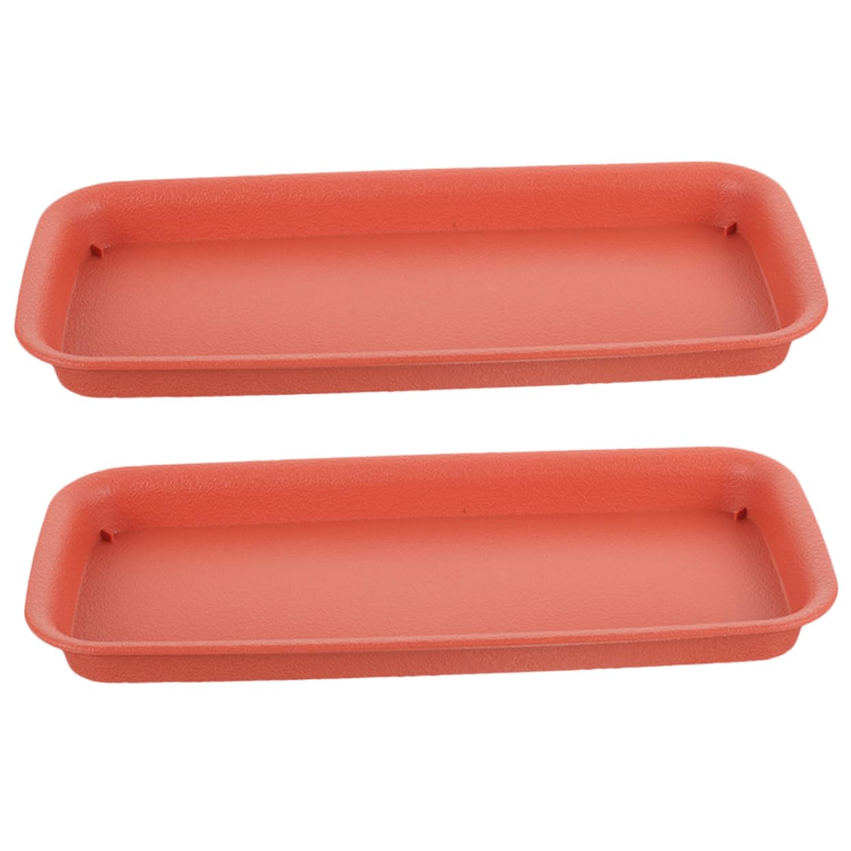 Sibosen Lot De 8 Soucoupes Rectangulaires Plastique 25x25 Cm - Pour Pots Intérieur & Extérieur