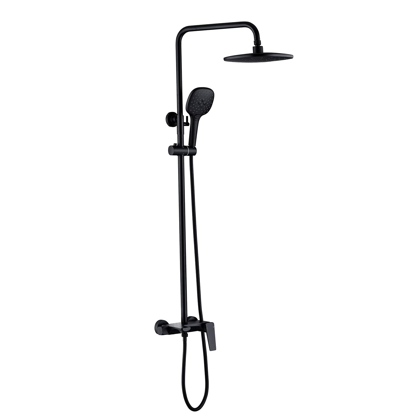 WXPGFEQ Shower Faucet Set, High Pressure Rainfall Shower Head With 3-Way Hand Shower, Wall Mounted Shower With Tub Spout, Rain Mixer Shower Set