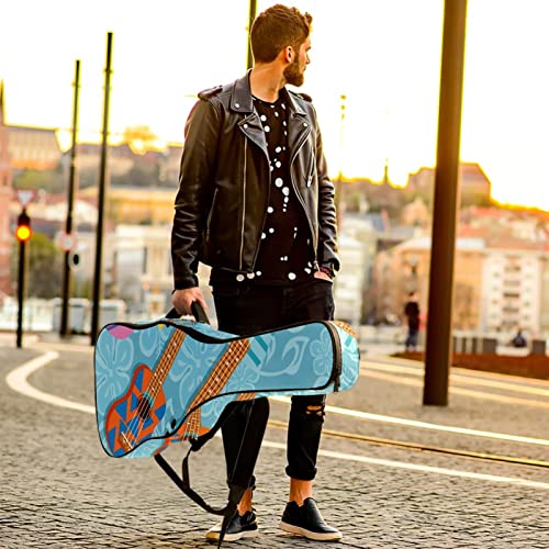 Housse de transport étanche pour guitare avec bandoulière réglable Motif fleurs et papillons, Multicolore 03., 42.9×16… - Les Beatles, Paul McCartney, John Lennon, RIngo Starr, George Harrison Housse de transport étanche pour guitare avec bandoulière réglable Motif fleurs et papillons, Multicolore 03., 42.9x16… – Image 7