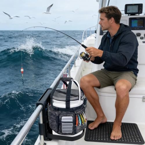 Rangement universel pour matériel de pêche à poches