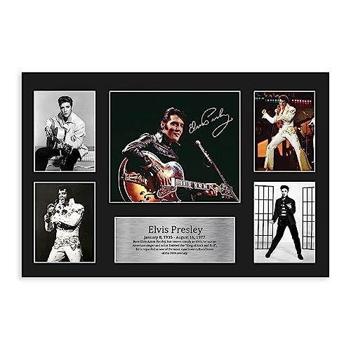 RIKCAT Poster sur toile Elvis Presley Musician King – Décoration murale pour salon et chambre à coucher – Sans cadre – 30 x 45 cm - Les Beatles, Paul McCartney, John Lennon, RIngo Starr, George Harrison RIKCAT Poster sur toile Elvis Presley Musician King - Décoration murale pour salon et chambre à coucher - Sans cadre - 30 x 45 cm
