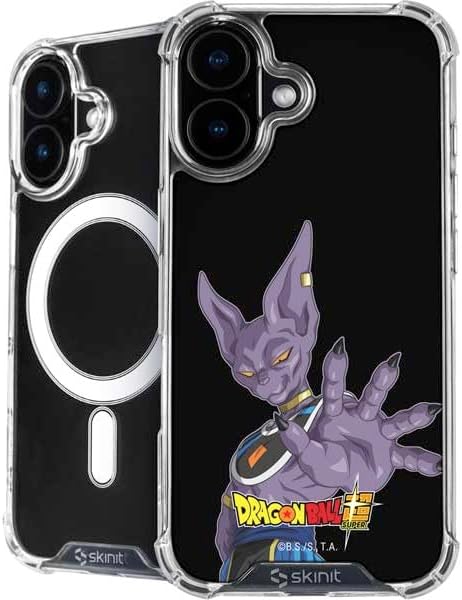 Skinit Phone Case Compatible with MagSafe iPhone 16 - Officially Licensed Dragon Ball Super Goku Ultra Instinct Design