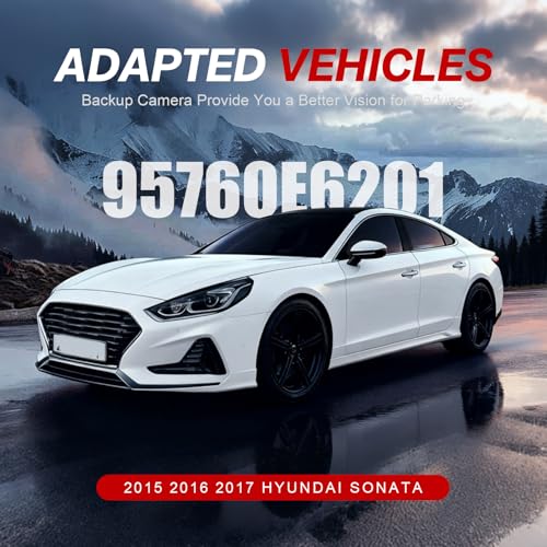 Image of Backup Camera Rear View Parking Camera Compatible with Sonata 2015 2016 2017 Back Up Park Assist Camera Replaces 95760-E6201 95760-C2101