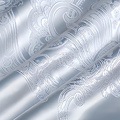 Tinharthy Luxury Duvet Cover Set Paisley Soft Duvet Covers With Pillow Shams 3 Piece Quilt Cover Satin Bedding Set,Silver,Queen #TOP5