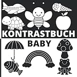 Kontrastbuch Baby: Schwarz Weiß Buch Baby  Mehr als 70 schöne Zeichnungen für Ihr Kind mit einer klaren und großen Größe bis 8.5X8.5 Inch  ...  Montessori Kontrastkarten Baby