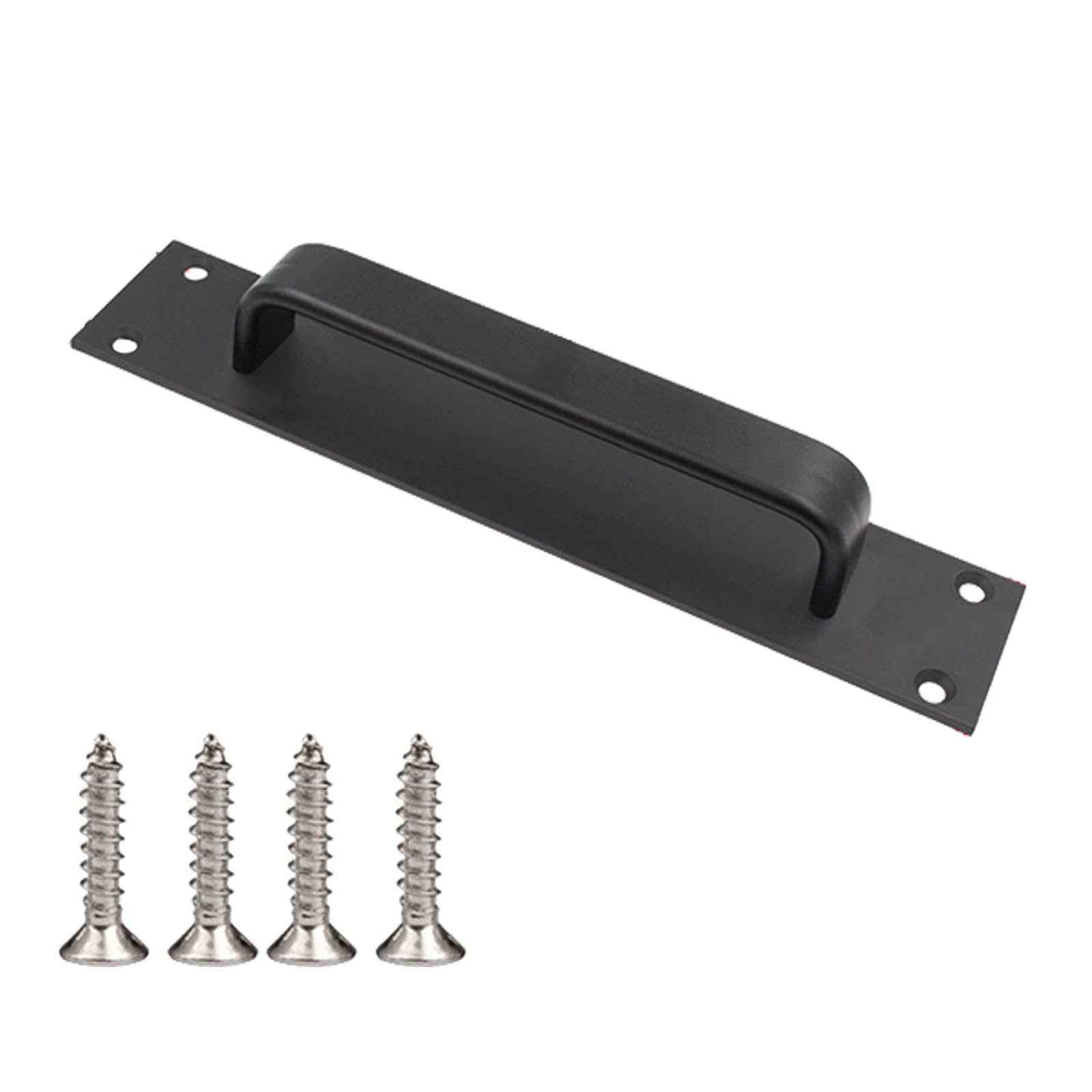 Shyyoulqe Black Modern Sliding Door Pull Sturdy Aluminum Alloy Accessory For Glass Wood Cabinets Easy Installion Cabinets Handles For Glass Door