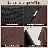 Thihome Hundetreppe für Kleine Hunde, 4 Stufen Haustiertreppe mit Abnehmbarem, Hochdichtem Schwamm Hunderampe mit Waschbarem, Hunde Treppe für Bett und Sofa (Schwarz)