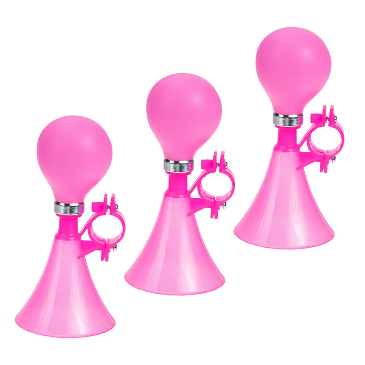 Mipcase 3pcs Portable Horn Bright Color Squeeze Air Horns for Loud Sound for Teenagers Essential Bike Accessories for Alerts