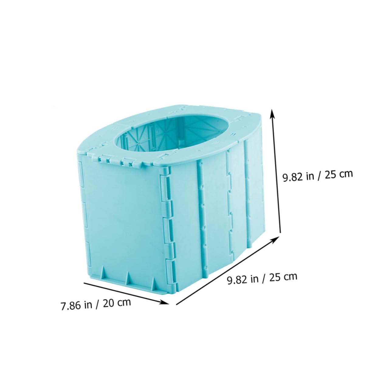 1Pc Portable Folding Toilet Travel Potty for Compact Design for Easy Carrying for Home Car and Travel Use Supports Independence Toilet Training