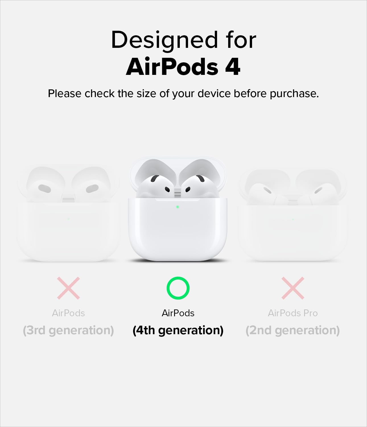Ringke Silicone Compatible with AirPods 4 Case - Image 2
