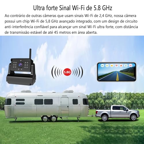 Smart RV Backup Camera Wireless