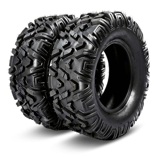MOTOOS ATV/UTV Tires 19x7-8,All-Terrain Mud Tires 19x7x8,4-Ply,Non-Directional Tread,Tubeless,Set of 2