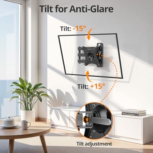 Monitor Computer Vesa Small 24 inch TV Wall Mount for 13-31", Full Motion - image 3