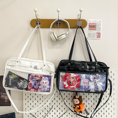 Image of TTCAYU Ita Bag Crossbody kawaii Pin Display Bag with Insert Ita Messenger Bags Japanese Handbag Shoulder JK Purse for Girl