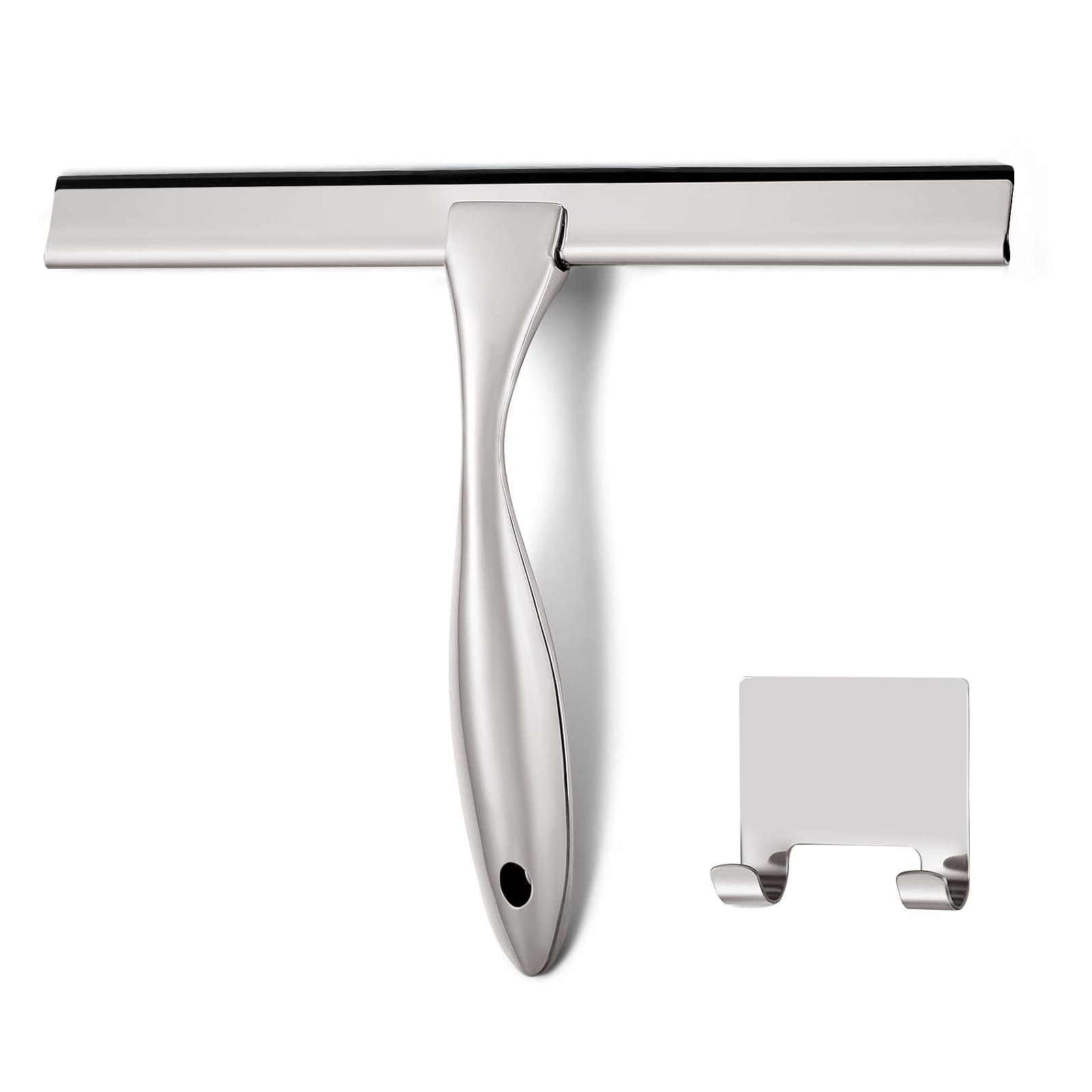 HIWARE All-Purpose Shower Squeegee for Shower Doors, Bathroom, Window and Car Glass - Set of (3)