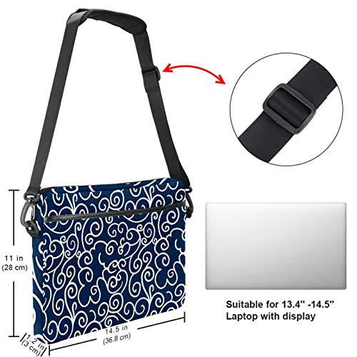 Sac ordinateur portable 13-14.5 pouces bleu pour protéger des chocs