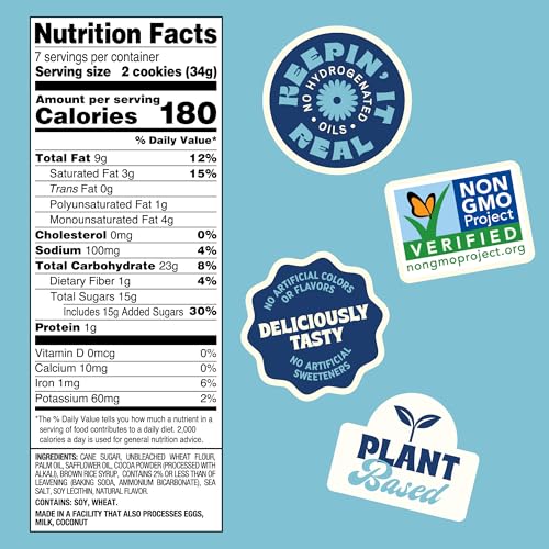 Image of Bundle of Back to Nature Double Creme Sandwich Cookies + Golden Vanilla Creme Sandwich Cookies, Plant Based, Non-GMO, Made with Wheat Flour, Snack Happy