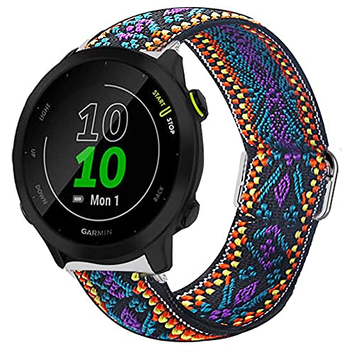 Giaogor Bracelet Compatible with Garmin Forerunner 55, Adjustable Fabric Bracelets
