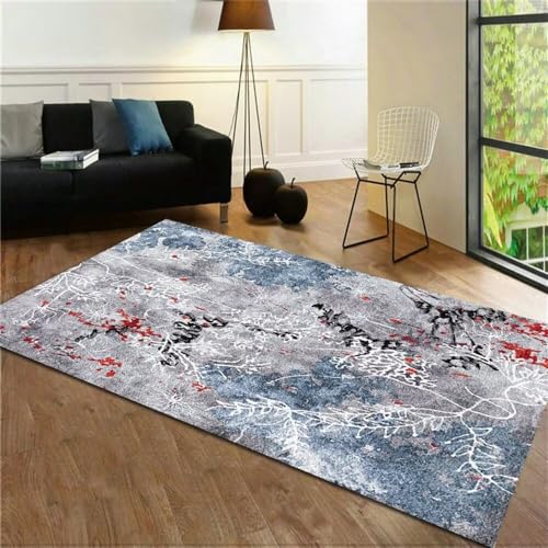 Tapis pour enfants rectangulaire facile à nettoyer gris