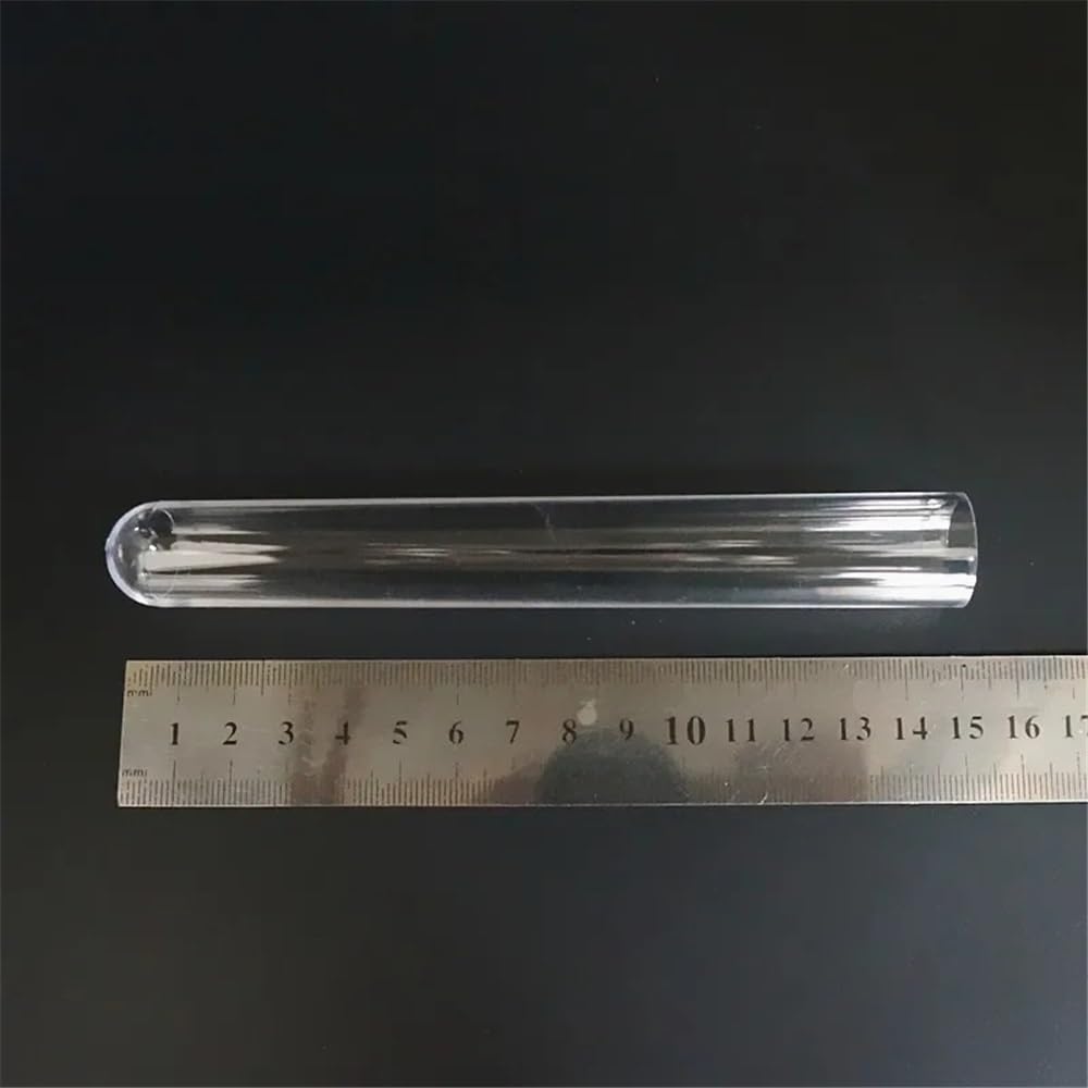 Instrumentos y Equipos de Laboratorio Tubos de ensayo de plástico transparente de fondo redondo con tapón de corcho for cristalería de laboratorio, de 10 a 100 unidades, de 20 x 150 mm.(100pcs)