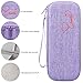 Canboc Hard Stethoscope Case Compatible with 3M Littmann Classic III, Lightweight II S.E, Cardiology IV, MDF Acoustica Stethoscope, Mesh Bag fits Medical Scissors, Penlight, Oral Thermometer, Lavender