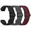 Black, grey, wine red
