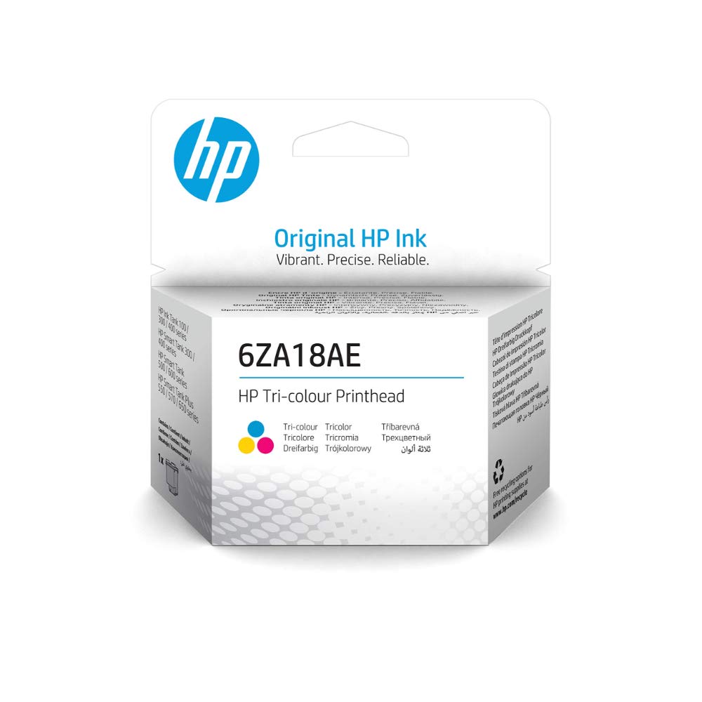 HP 6ZA18AE Farbe Original Druckkopf Smart Tank 455, 555, 570, 655, Cyan/Magenta/Yellow, XL