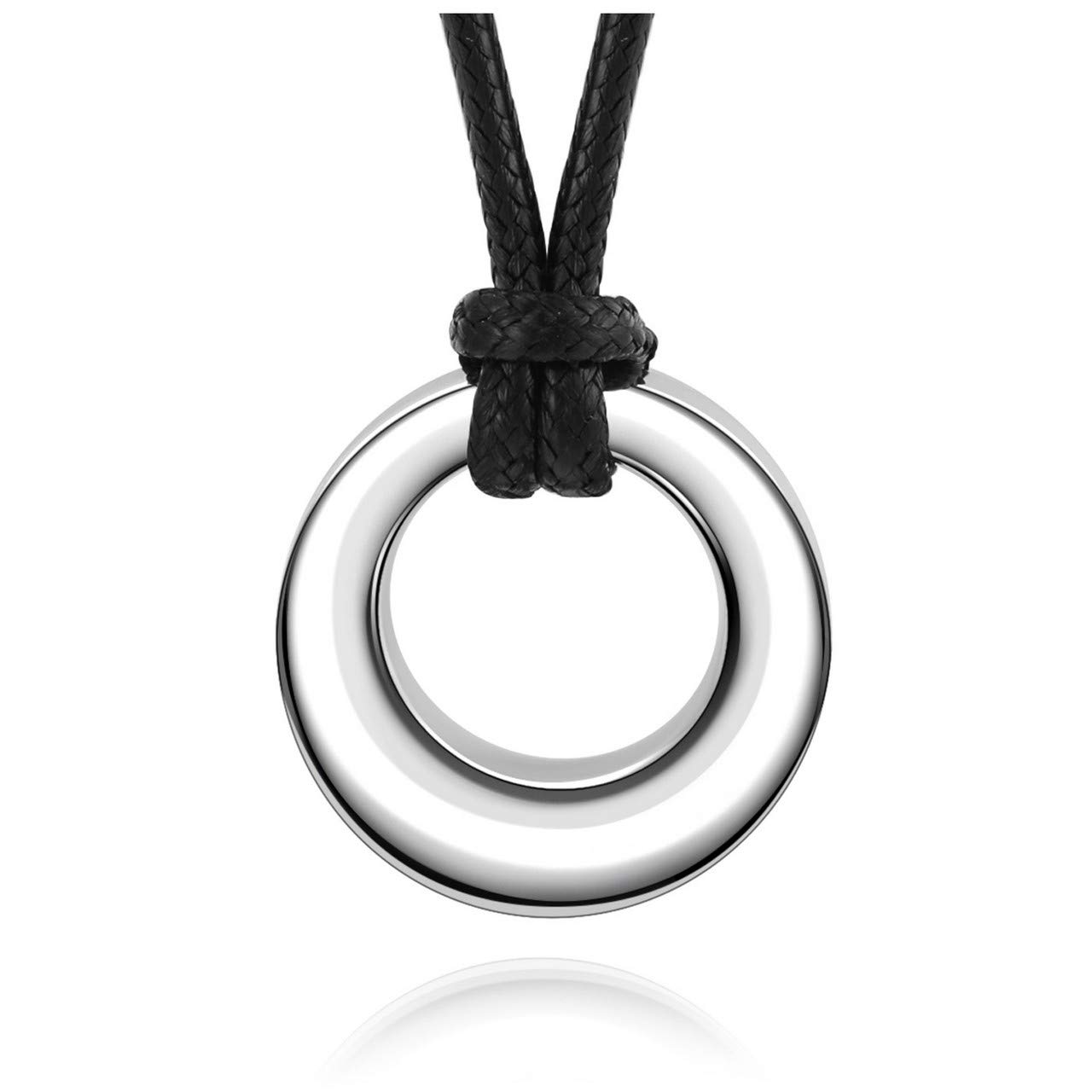 Pendentif cercle de vie éternité collier urne acier inoxydable - 8