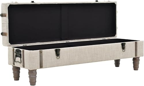 Miniatura 5 de vidaXL Banco de almacenamiento, baúl de almacenamiento, banco de entrada con almacenamiento, banco de pasillo para pasillo, sala de estar, retro,