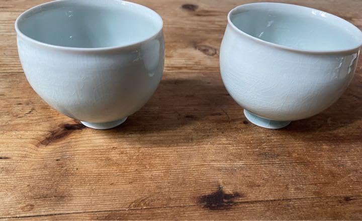 寒川義雄 ボウル Amazon.co.jp: 寒川義雄 青磁 カフェオレボウル 2個セット