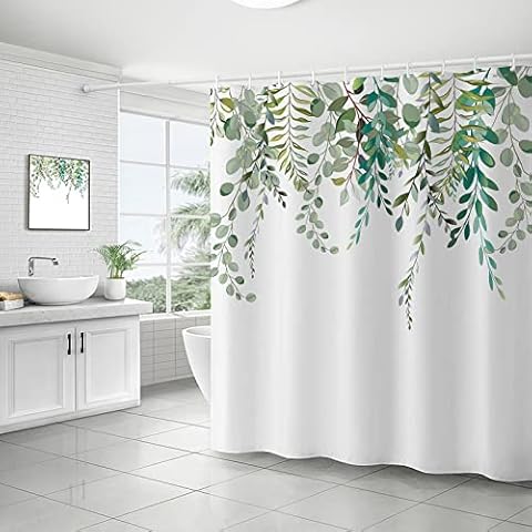 Nchdewui Duschvorhang 120x200 cm Wasserdicht Waschbar Badvorhang Cover