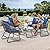 YITAHOME 4-Piece Patio Furniture Wicker Outdoor Bistro Set, All-Weather Rattan Conversation Loveseat Chairs for Backyard, Balcony and Deck with Soft Cushions and Metal Table (Navy Blue)