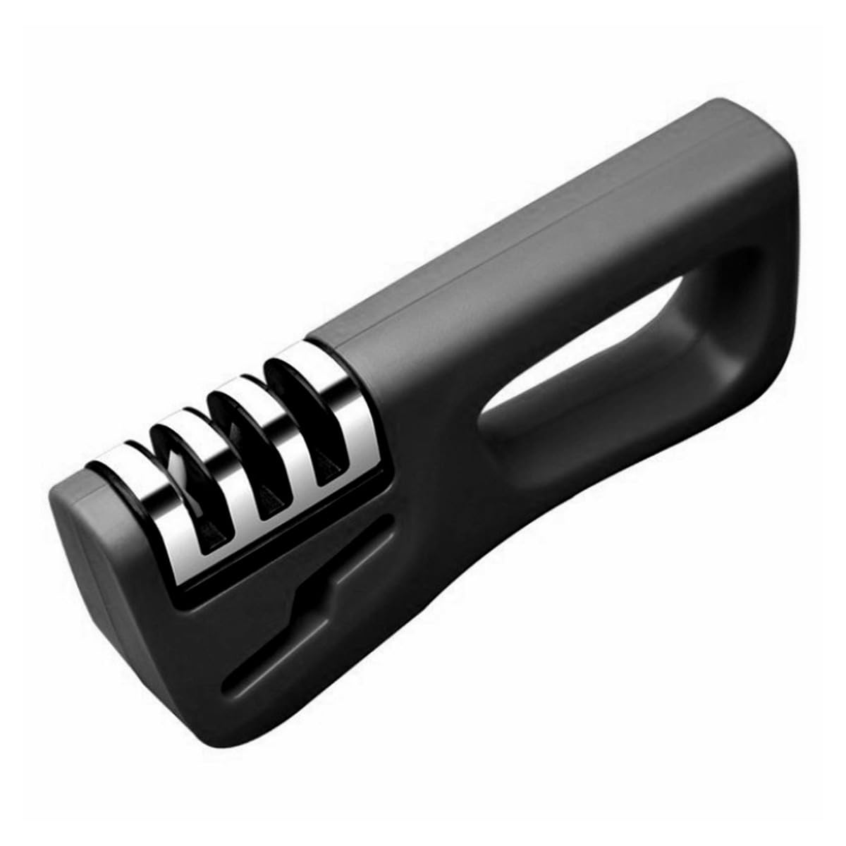 4-in-1 Kitchen Knife Sharpener 3 Stage Manual Sharpener for Sharpening Kitchen Knives - 1 Stage for Scissors- Ceramic