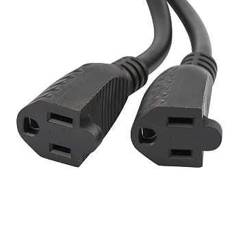 Veepeak 30 Amp RV Plug Male Replacement TT-30P Heavy Duty Connector and 15 Amp Shore Power Inlet RV Flanged Power Plug with Dual 18 Extension Cords
