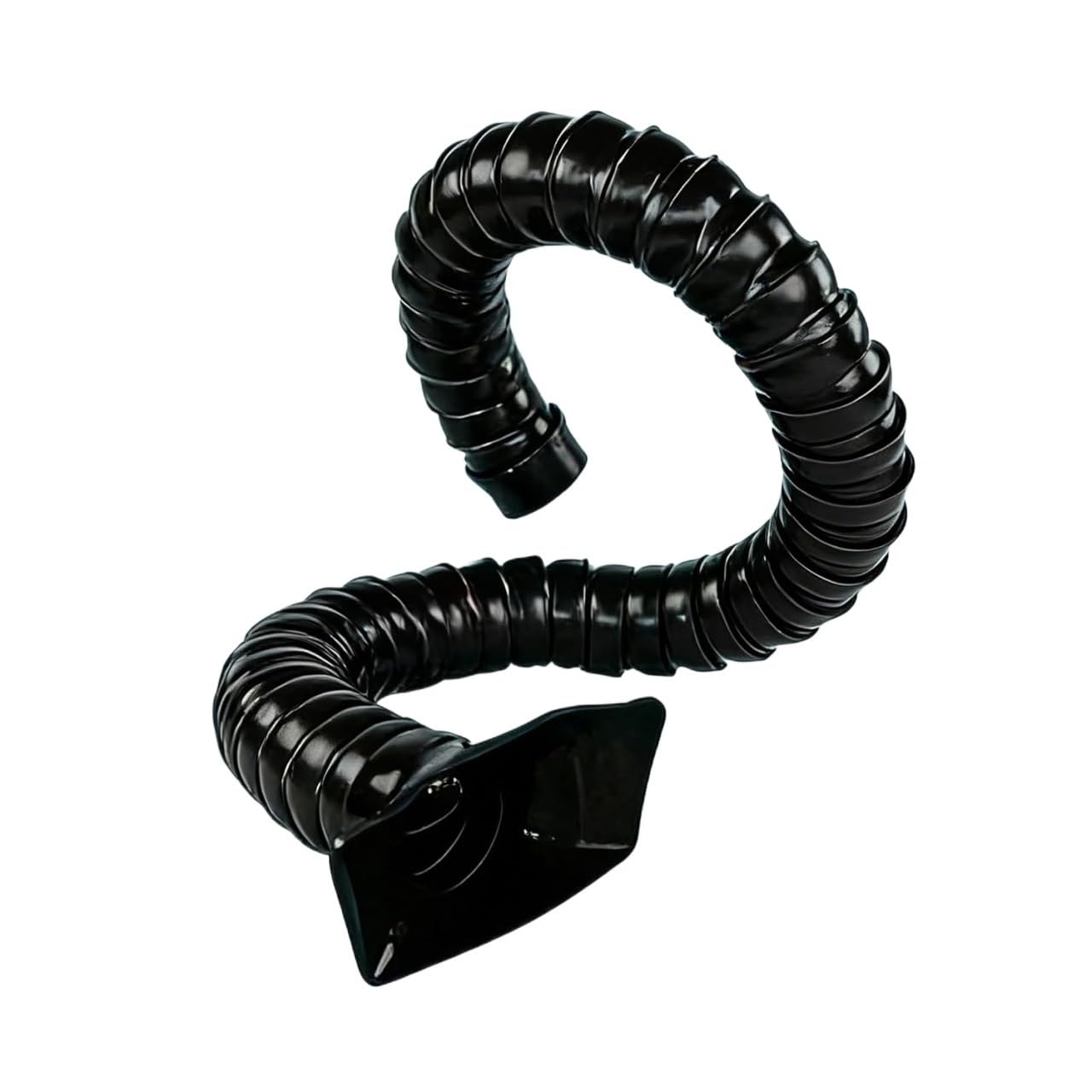Manguera de extracción de humos de soldadura, Brazo for conducto articulado con capó y válvula, 50/75 mm, 0,8-2 m, negro(Od-5cm/2,L2M/6.6FT)