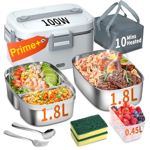 IFENROL Electric Lunch Box for Adults, 1.8L 100W Heating Lunch Box for Men - image 1